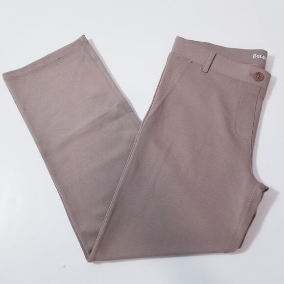 Betabrand Classic Pull On Yoga Dress Pants High Rise Straight Leg - Picture 9 of 10